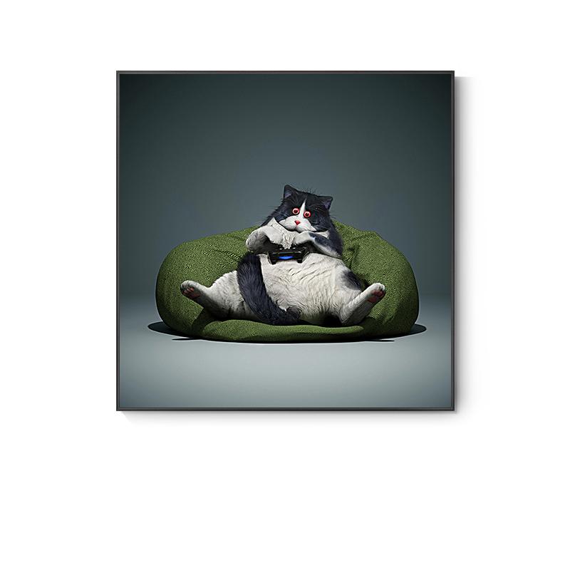 Nordic Cute Animal Posters Funny Giraffe Panda Cat Phone Canvas Painting Wall Pictures for Living Room Decor Kids Room Cuadros