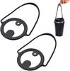 Drink Cup Holdercup Holdertumbler Holderportableconvenience Store Coffeeholdercup Straphands-freetakeout (black 2 Pieces)