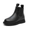 Children's Martin boots 2025 autumn and winter new boys and girls British wind smoke boots medium and older children's side zipper casual single boots