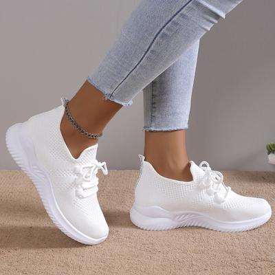 Chaussures à la mode pour femmes printemps automne 2024 chaussures vulcanisées en maille pour femmes automne baskets respirantes à la mode pour femmes baskets solides pour femmes