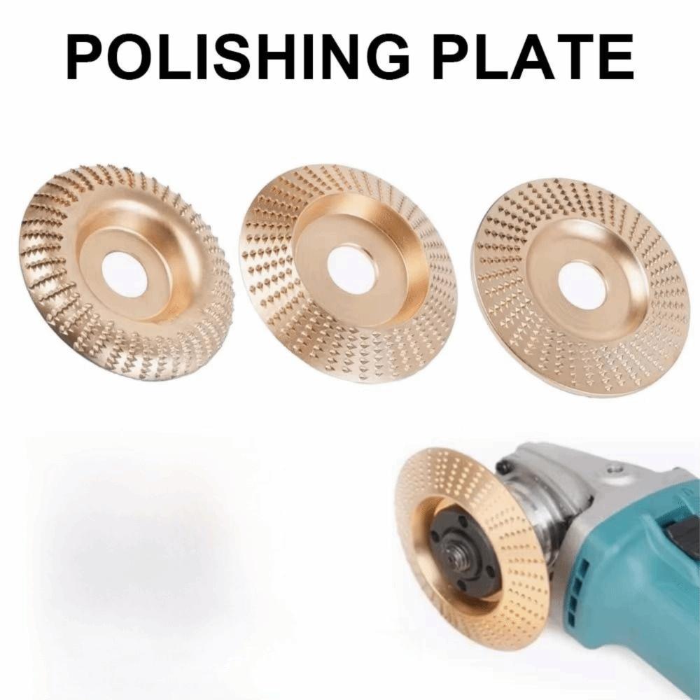 3Pcs Flat Curved Inclined Disc Angle Grinder Polishing Pad  Surface Finishing