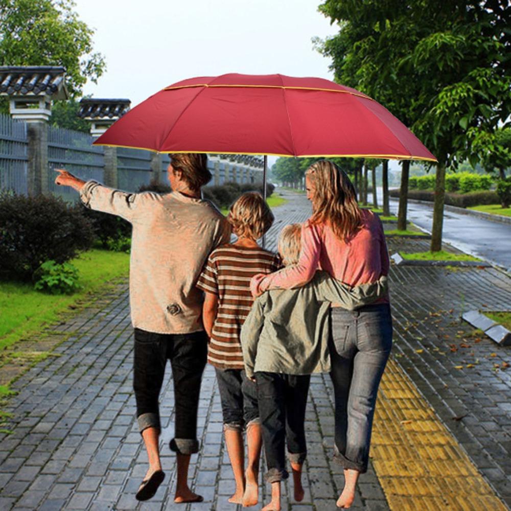 Rain Protection Wind Resistant Umbrella Folding Design Non-automatic Umbrella  Travel