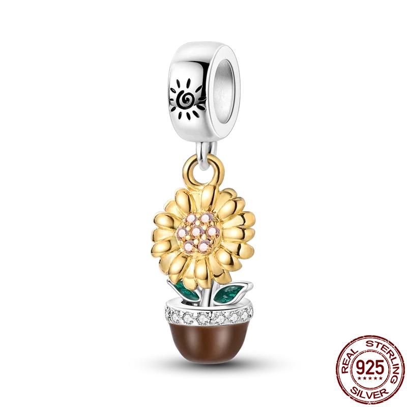 Copper Couple Lovers Sisters The Swing Pendant Charms Fit Original Bracelet Diy Bead Women Jewelry Gift