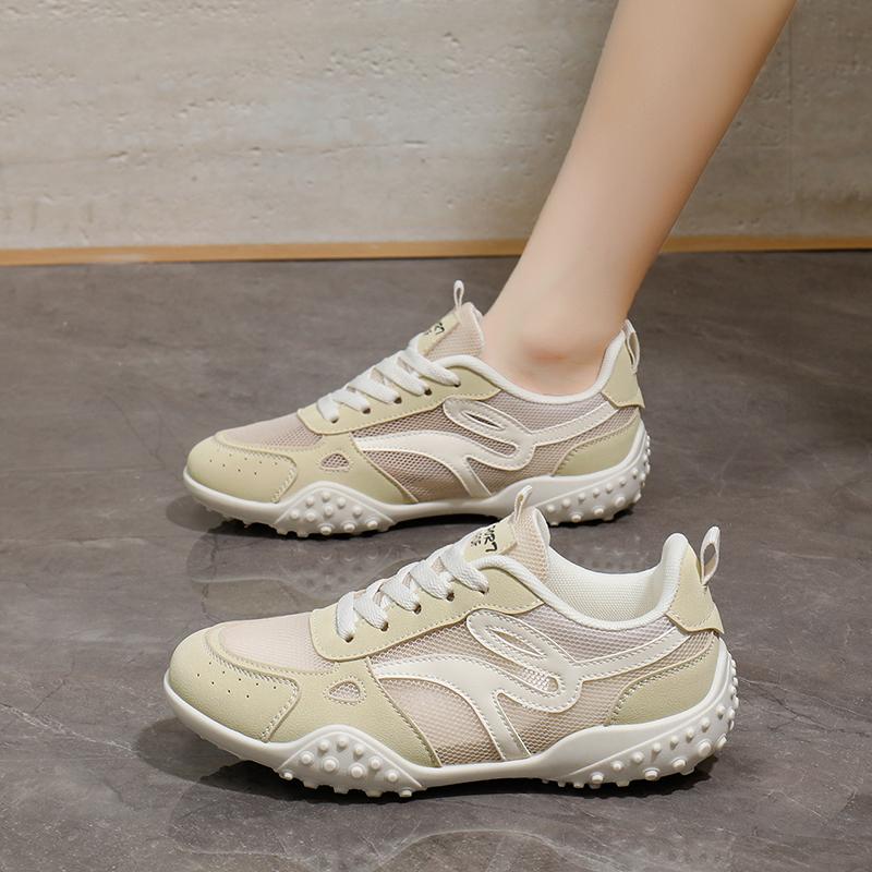 Ladies' Comfortable Golf Shoes, Summer Single Mesh Breathable Fitness Golf Shoes, Outdoor Classic Lightweight Running Shoes