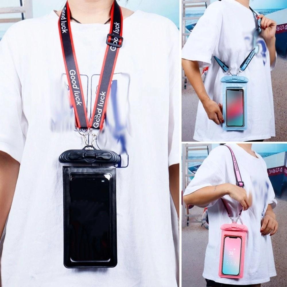 Lanyard Halter Waterproof Phone Case Universal Phone Protector Pouch the Water Splashing Festival