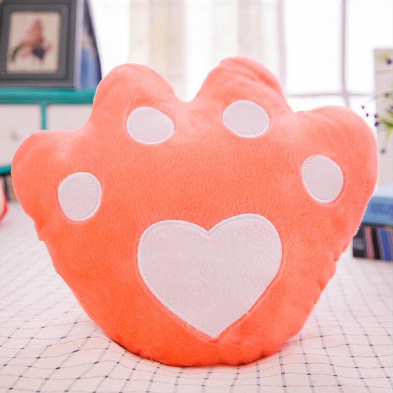 Luminous Pillow Star Cushion Colorful Glowing Pillow Plush Doll Star Heart Bear Paw Led Light Toys For Girl Kids Christmas Gifts