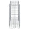 Vidaxl Gabion Baskets, 15 Pcs, 200X50X100/120Cm, Galvanized Iron