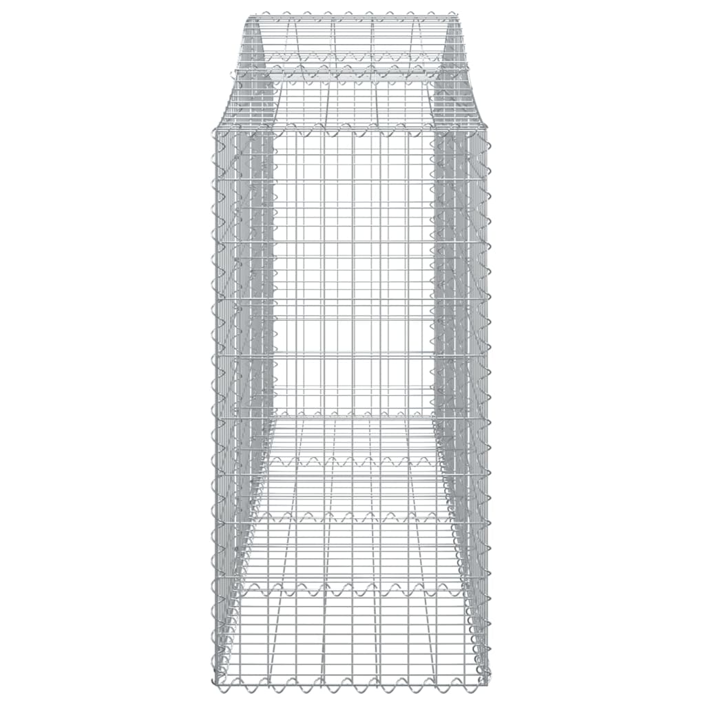 Vidaxl Gabion Baskets, 15 Pcs, 200X50X100/120Cm, Galvanized Iron