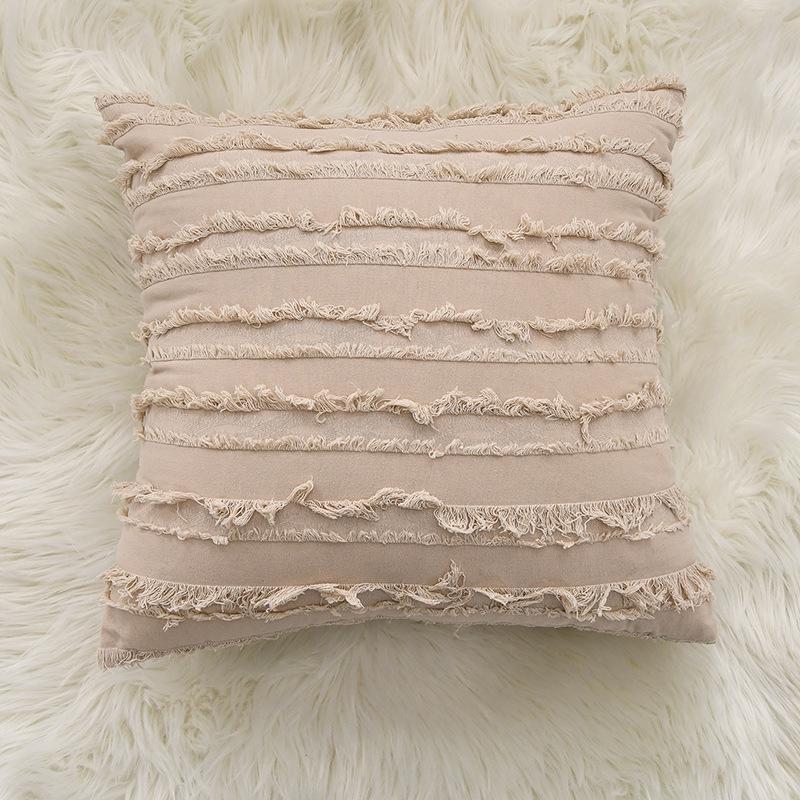 Nordic Style Cotton Linen Pillowcase - Cushion Cover for Sofa, Bedside, or Decorative Throw 30x50cm (Pillowcase Only)