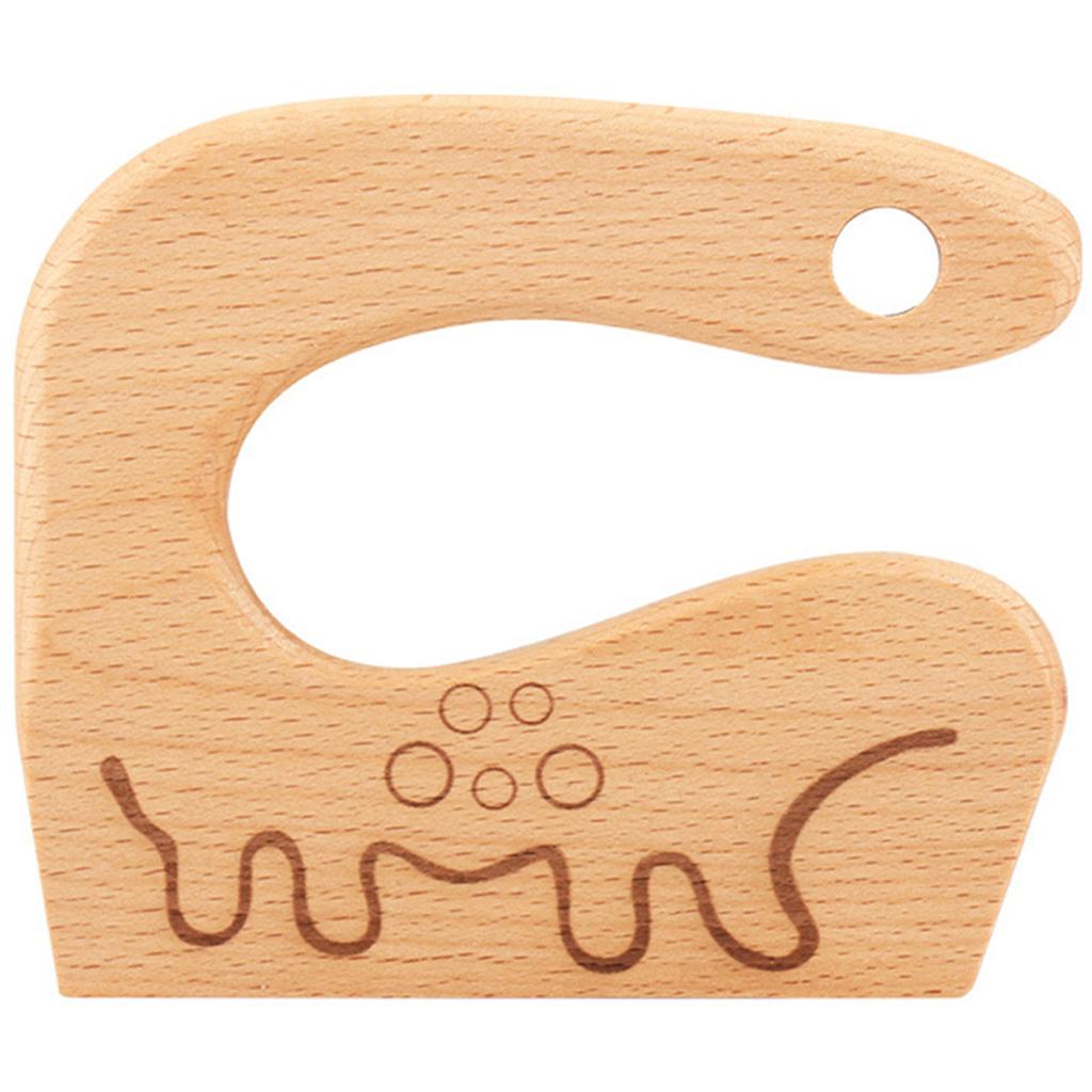 Wooden Kids Kitchen Tools Children's Safe Knives Kids Junior Cooking Utensils For Cooking Cutting Veggies Fruits