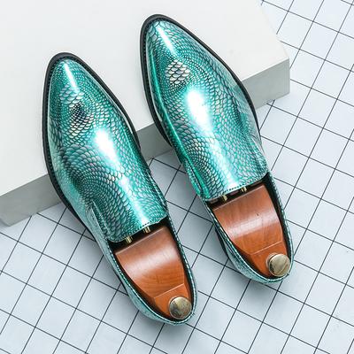 Designer Men Shoes Luxury Patent Leather Casual Shoe Pointed Business Leather Shoes Fashion Banquet Party Shoe Men Dress Shoes