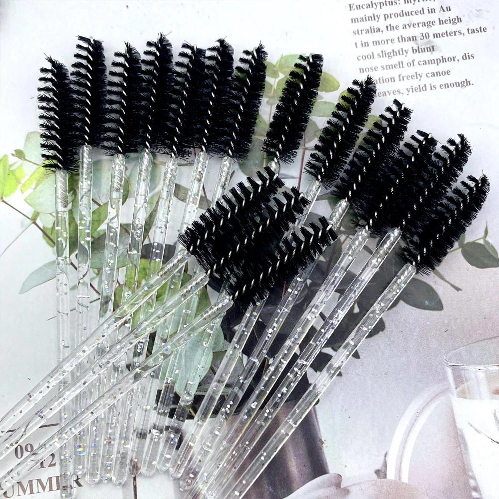 50pcs Eyelashes Brush Handle Makeup Brush Mascara Wands Eyelash Extension Tool Supplies Applicator Spoolers