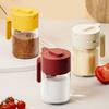 Moisture-proof 2 In 1 Salt Container Sealed Spice Sorting Bottle Glass Spice Bottle  Countertop
