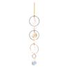 Pegador de Sol de Cristais Coloridos, Pegador de Sol Pendurado com Corrente, Ornamento de Sino de Vento com Bolas de Cristal para Janela Casa Jardim Dia de Natal Festa Casamento
