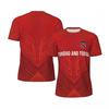 Trinidad und Tobago Flagge Grafik Fußball T-Shirts für Herren Mode Nationales Emblem 3D Gedruckte Sport T-Shirts Lässige Lockere T-Shirts