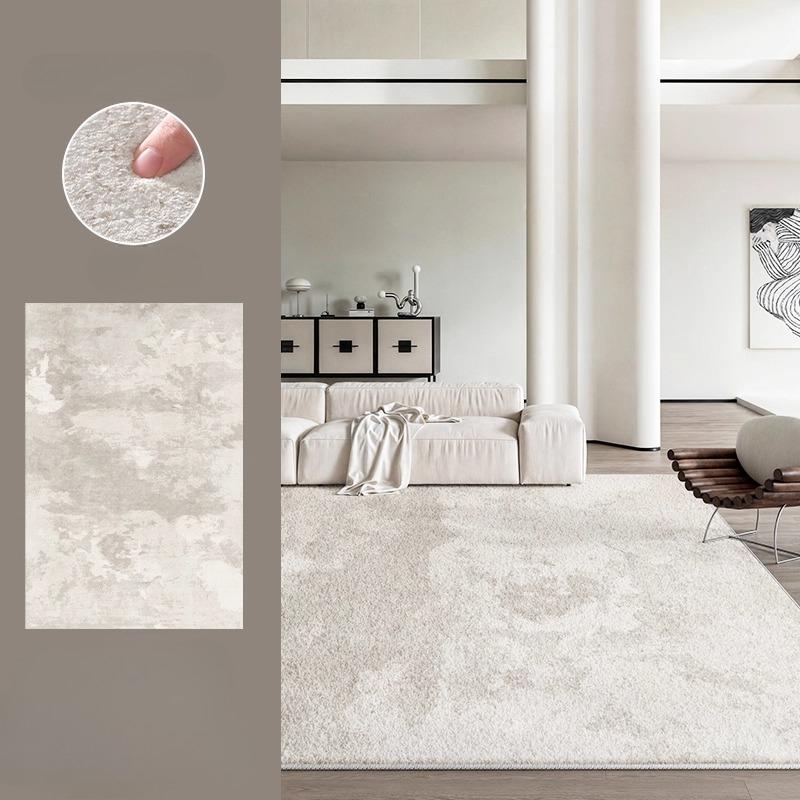 Cream Style Carpets for Living Room Large Area Bedroom Washable Decor Carpet Thick Plush Lounge Floor Mat Fluffy Soft Study Rug