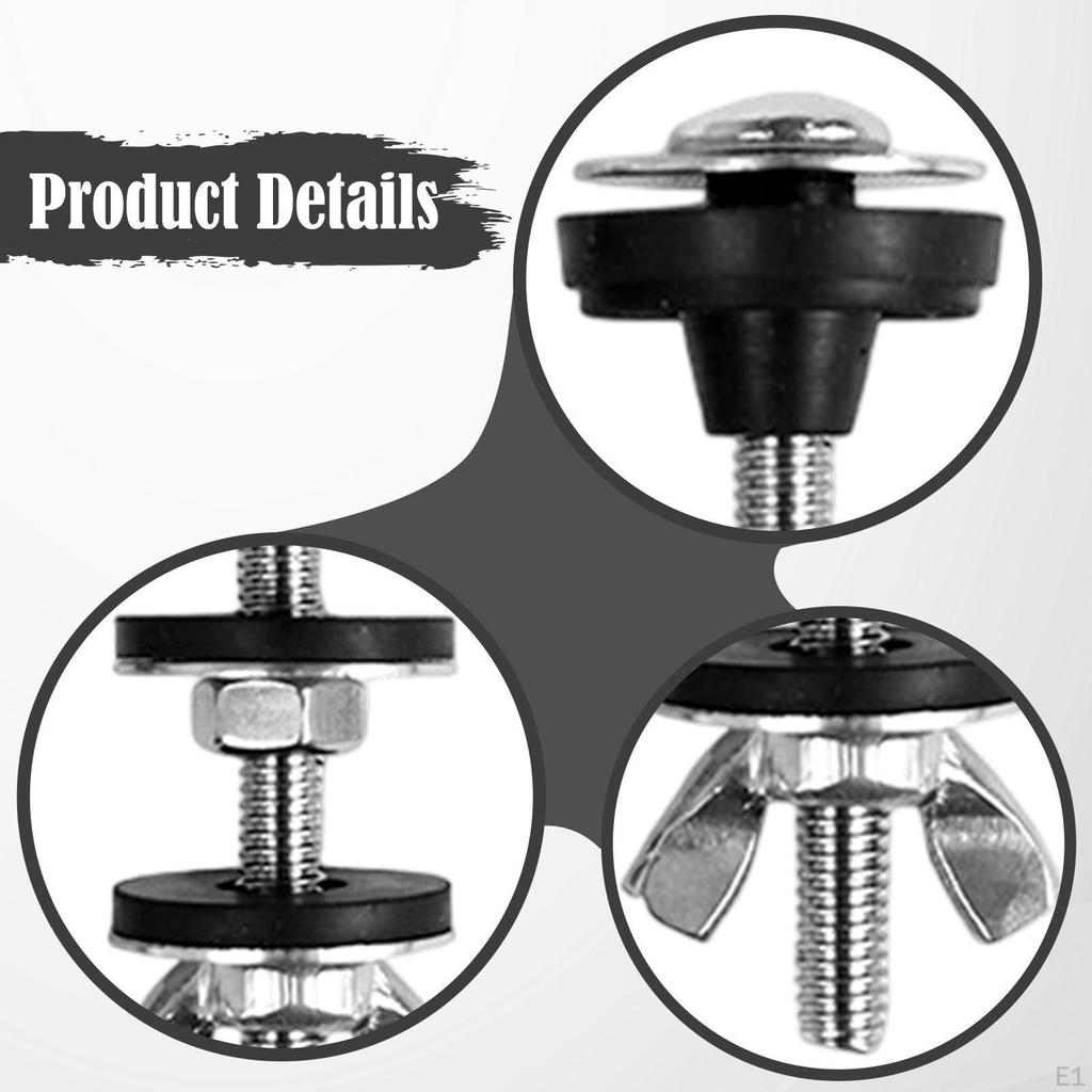 4 Pieces Toilet Tank Bolts Rubber Washers Gaskets Replaces Parts Easy Installation Heavy Duty