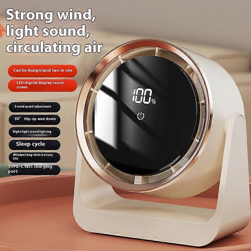 Silent USB Bladeless Desktop & Handheld Fan Portable Office Home