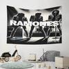 "Ramones Band Silhouette Design" Pattern Wall Hanging Tapestry Decorative Tapestry Home Decor for Bedroom and Living Room