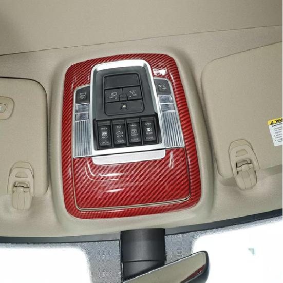 Red Carbon Roof Reading Light Cover Trim Accessories For Ram 3500/2500/1500 19+