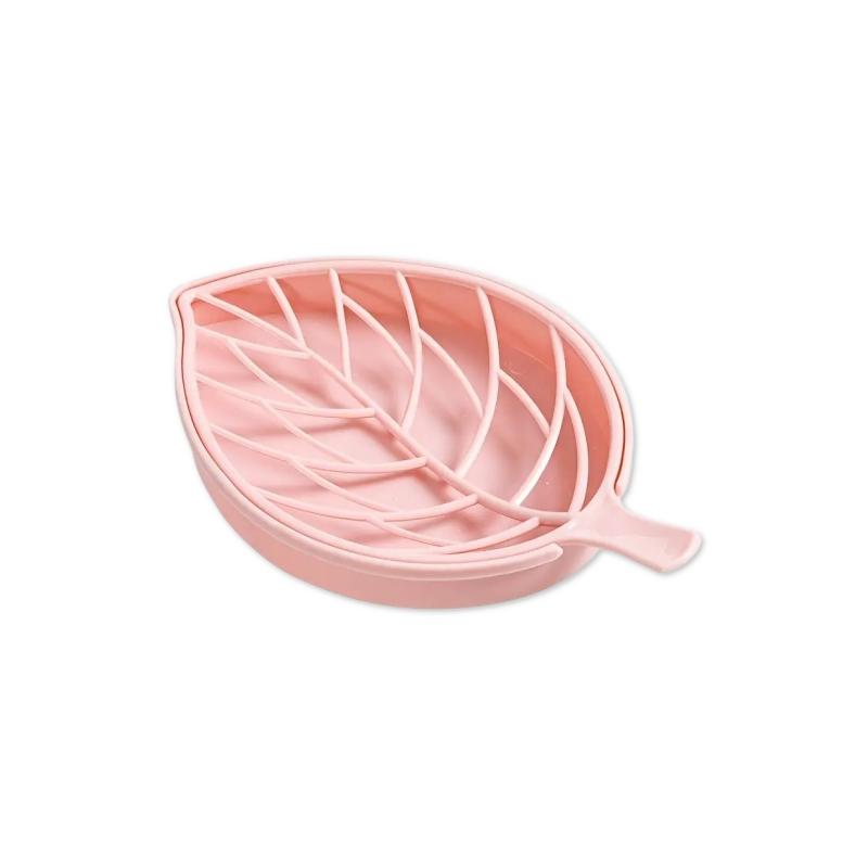 Bathroom Soap Dish Kit Leaf Shaped Soap Holder Drain Soap Box Bathroom Accessories Bathroom Supplies Tools and Measuring Scales