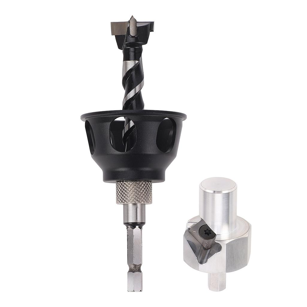 Dog Hole Chamfer Tool Set 19mm Drill Bit Vertical Drilling Locator Bench Dog Hole Chamfer Reamer