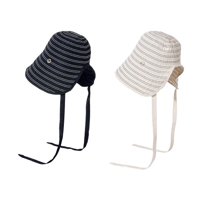 Striped Fisherman Hat Breathable Sun Hat Summer Bucket Hat