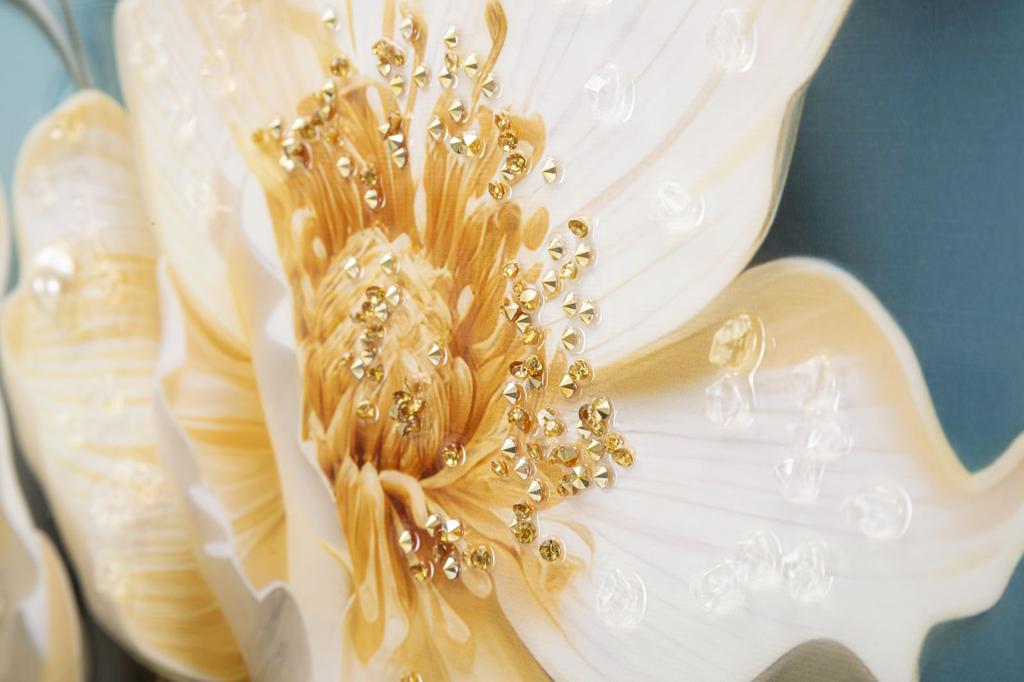 Laquared Wall Panting With Frame Narcy -B- Cm 82X4X82