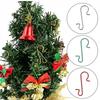 50PCS/100PCS Christmas Hook S-Shaped DIY Xmas Tree Pendant Christmas Decoration Doll Hooks For Home Party Baby Bedroom Accessory