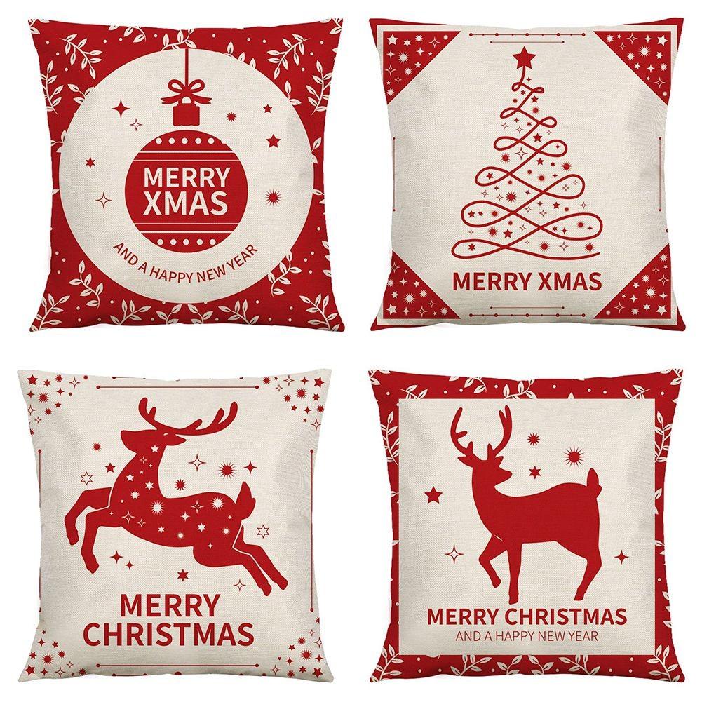 Buy Christmas Pillow Pillowcase Cotton Linen For Xmas Pillowcases at