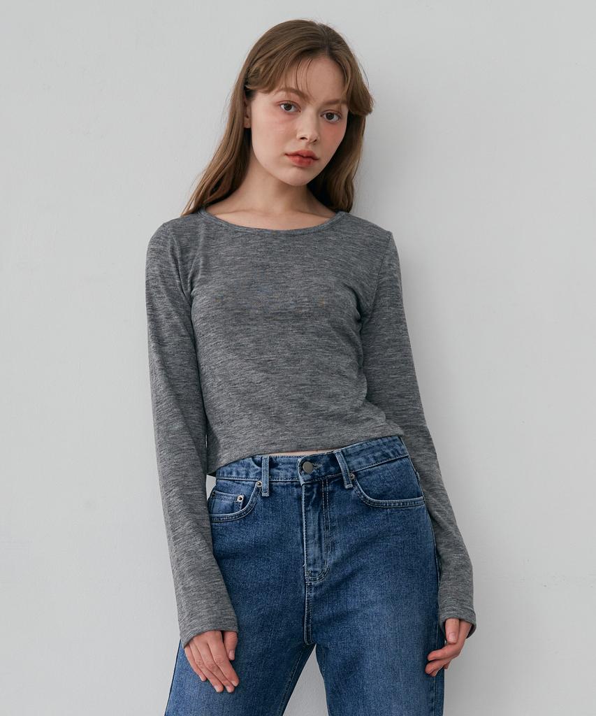 5OML Layered Slim Long Sleeve (Melan Grey)