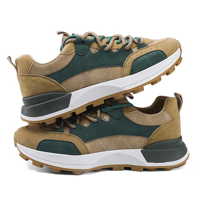 

Мужские удобные ультрамягкие и дышащие кроссовки на шнуровке 44 хаки