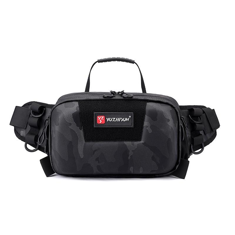 Multi-Function Waterproof Fishing Tackle Bag Lure Large Capacity Shoulder Crossbody Waist Pack With Oxford Fabric