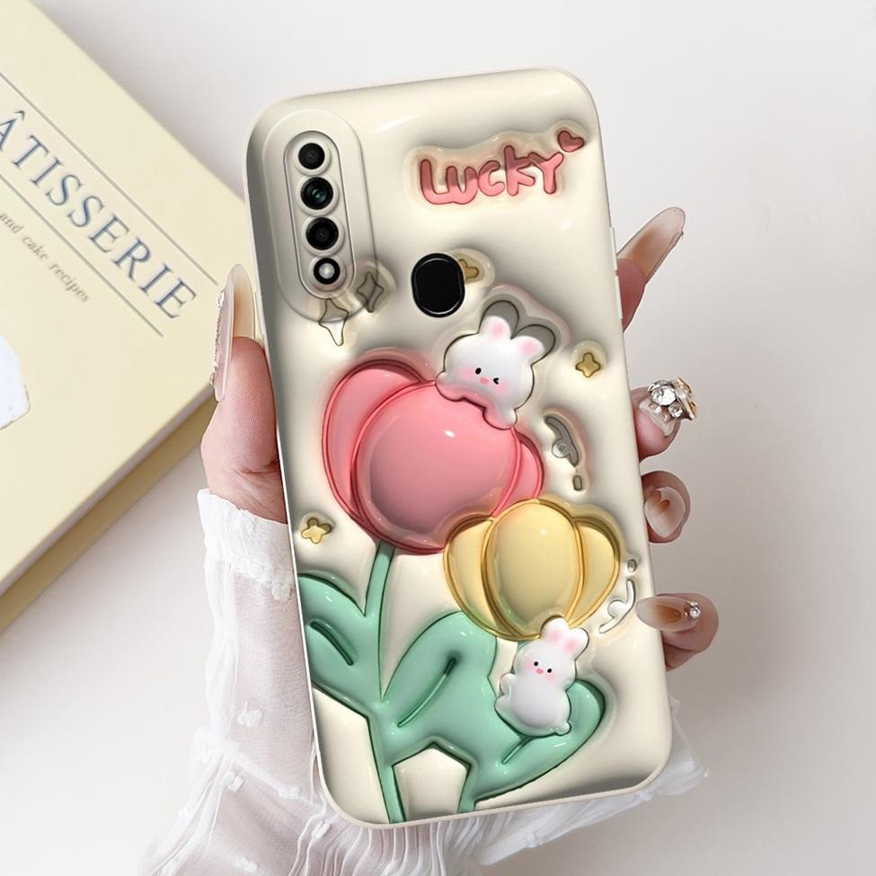 Casing For Oppo A31 2020 CPH2015 Case A8 PDBM00 Cute Cat Fashion Luxury Silicone Shockproof Phone Case For Oppo A8 Back Cover