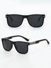 1Pc Classic Stylish Square Black Sunglasses with Rivet Design, High-End Trendy Glasses Suitable for Daily Wear and Outdoor Use