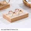 Solid Wood Minimalist Ring Display Tray with 20 Slots