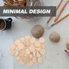 30Pcs Half Wooden Balls Unfinished Mini Hemispheres DIY Craft Projects Art Supplies Smooth Solid Half Craft Balls