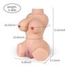 30*21*13 Cm 3D Silicone Sex Doll TPE Sexy Cleavage Vagina Love Anal Love Adult Sex Toys for Men Liquid Silicone Filled In The Chest Feel Softer