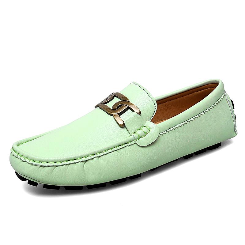 Mnoho barev Pánské ležérní lakované mokasíny Formální business Jednobarevné kancelářské boty pro muže Řidičské mokasíny Ploché 35~48