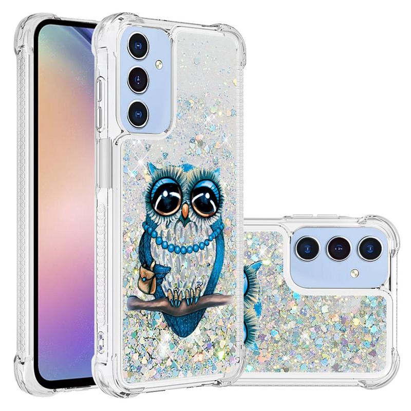 A55 A35 A15 5G Case Cartoon Glitter Quicksand Liquid Cover For Samsung Galaxy A55 A35 A15 A25 A54 A34 A14 A24 A05 A05S Case Etui