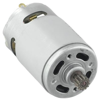 Høyeffekt V DC Motor Metall Sølv 12 Tenner DC Motor