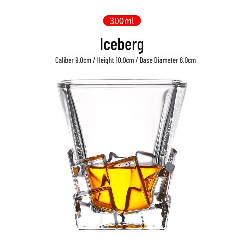 ZISIZ European Style Handmade Crystal Whiskey Glass
