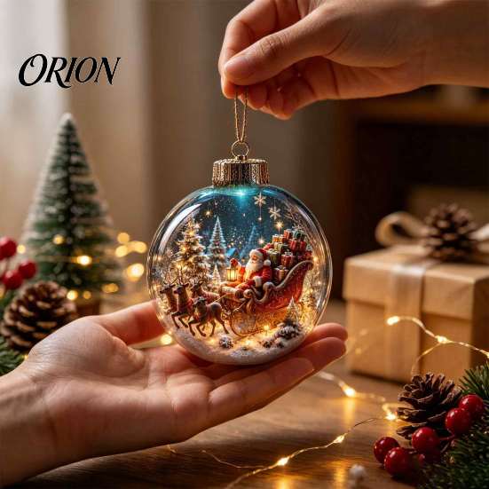 Decorative Lights for Christmas Glowing Ornament with Lanyard, Unique Styles Miniature Glass Pendant LED Santa Claus Snowman Nutcracker Figures Light,