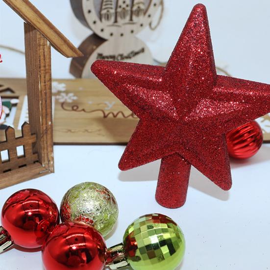 30 Pcs Mini Christmas Ball Ornaments Set 1.81 Inch Plastic Christmas Ball Hanging Ornaments with Glitter Tree Topper Star for Holiday Wedding Birthday