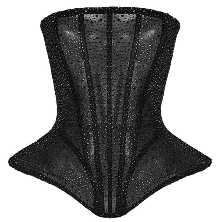 2026 Summer Hourglass Shiny Sleeveless Bustier Women's Sexy Fashion