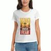 Faith Over Fear Womens Cotton T Shirt, Premium Cotton Graphic, Durable, Casual Fashion. Inspirational Religious Tee For Women, Express Your Belief, Co