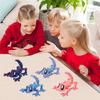 Yousheng 3D Printed Gecko Toy Magnetic Articulated House Lizard Figurine Animal Fidget Toy for Refrigerator Magnet Computer Monitor Decor