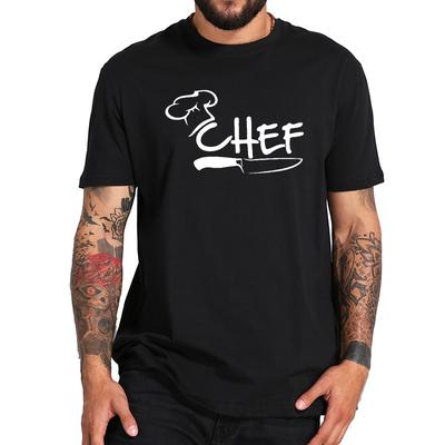 Koch T-Shirt Koch Tee Kappe Küchenmesser Epikur Kleidung Hohe Qualität Rundhals Oberteile Baumwolle Restau