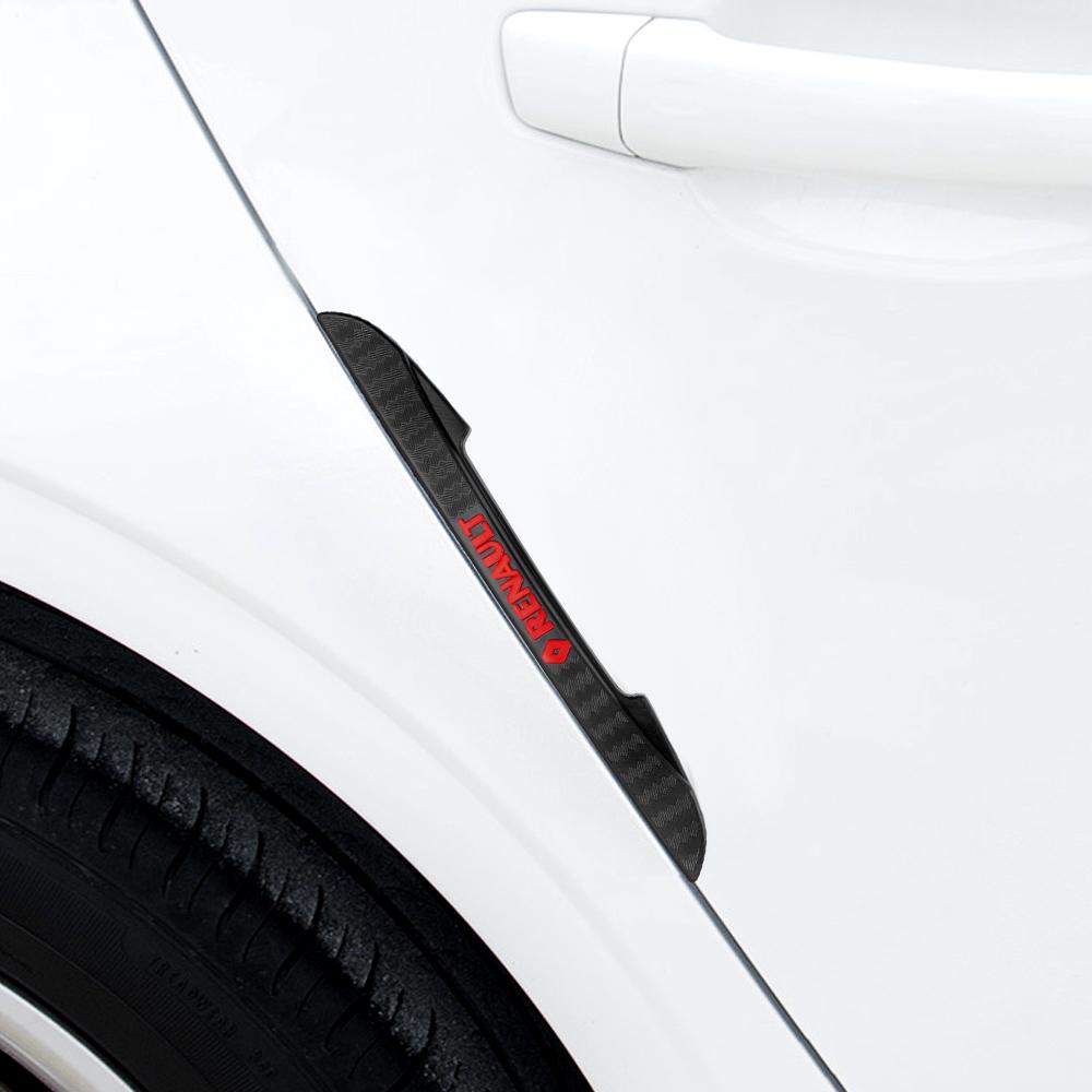 4pcs Rubber Car Door Edge Bumper Protector Strip Sticker For Renault Clio Megane DACIA Fluence Scenic Loguna Duster Logan TwingoV
