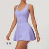 Sports Zipper Dress Women Summer Outdoor Running Dresses